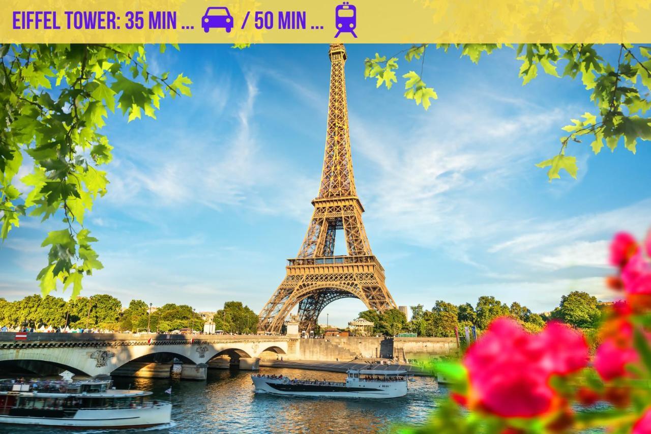 Qhome 5 - F3 Confortable Entre Paris Et Disney - Parking Prive Villiers sur Marne Bagian luar foto